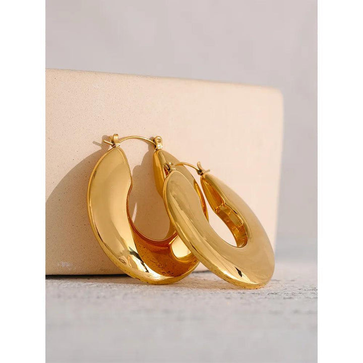 Elarina Gold Plated Earrings - Stellise