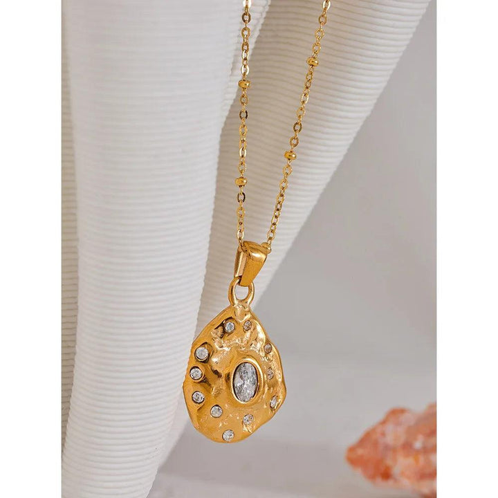 Poppy Gold Plated Necklace - Stellise