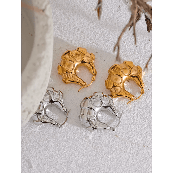 Evalora Gold Plated Earrings - Stellise