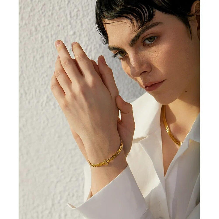 Evaloria Gold Plated Bracelet - Stellise