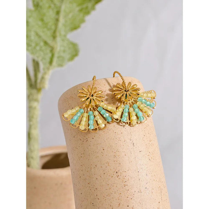 Phaedra Gold Plated Earrings - Stellise