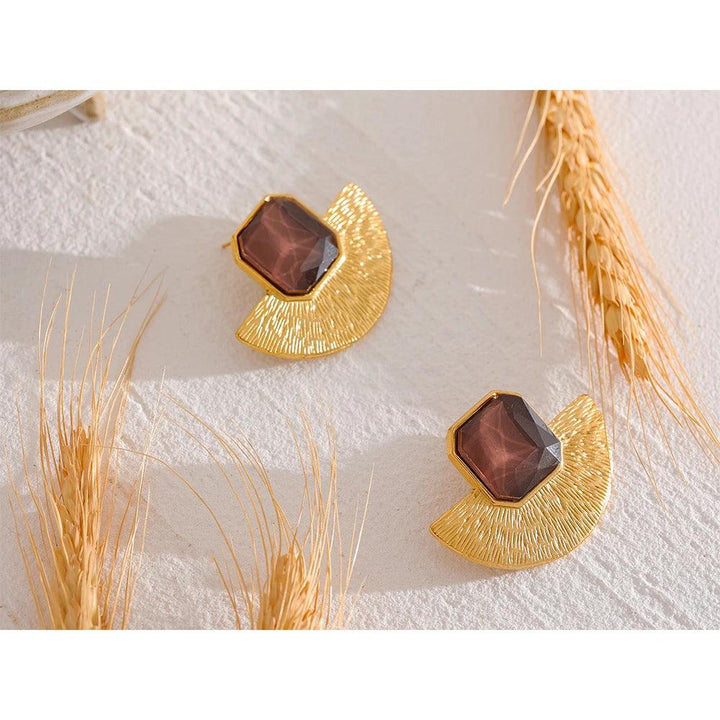 Marinda Gold Plated Earrings - Stellise