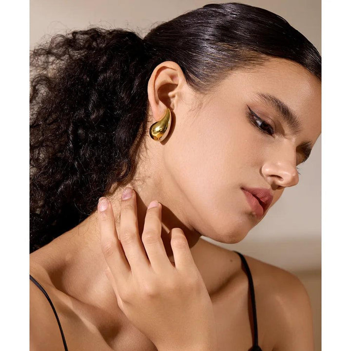 Asterope Gold Plated Earrings - Stellise