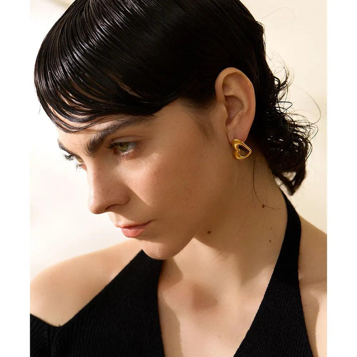 Evelara Gold Plated Earrings - Stellise