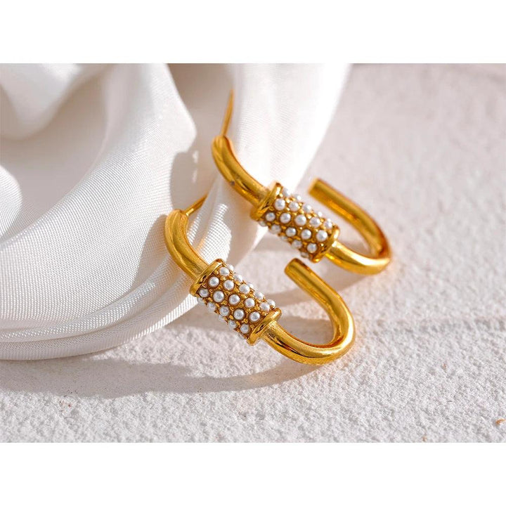 Lysarose Gold Plated Earrings - Stellise