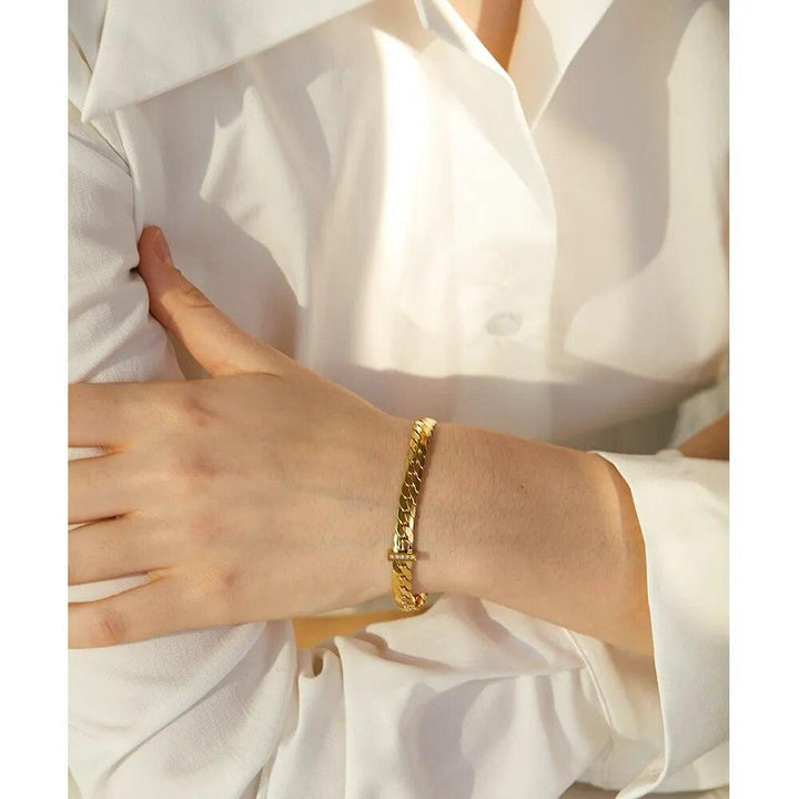 Evaloria Gold Plated Bracelet - Stellise