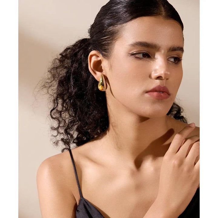 Asterope Gold Plated Earrings - Stellise