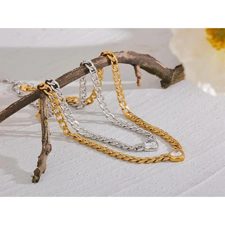 Amarantha Gold Plated Necklace - Stellise