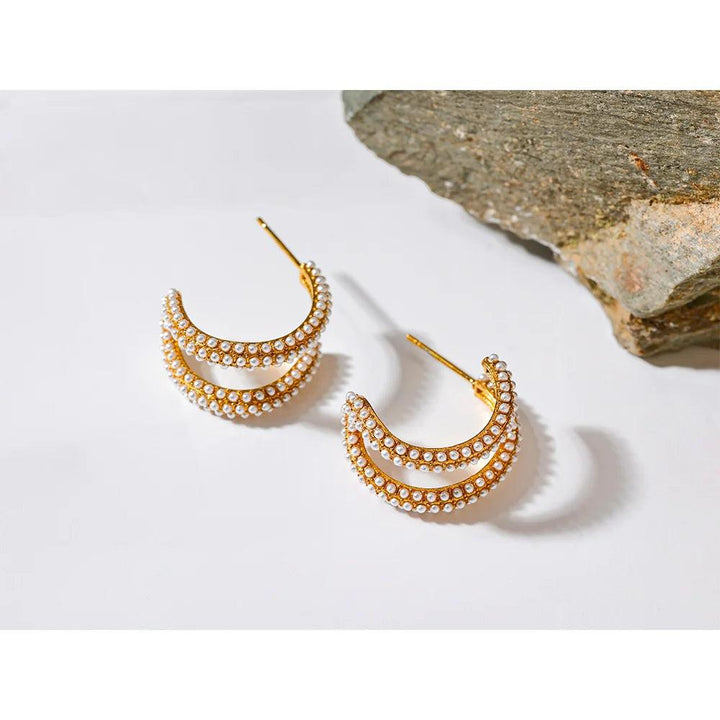 Elysian Gold Plated Earrings - Stellise