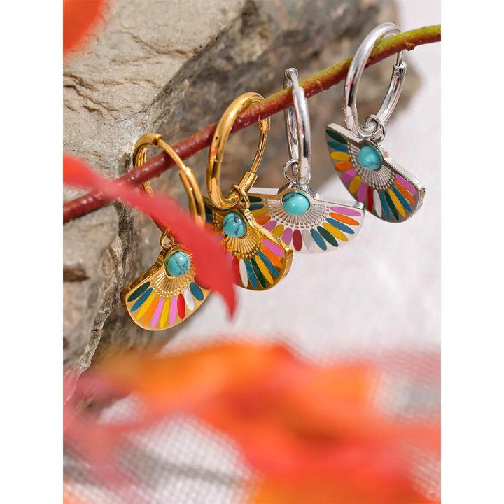 Galateira Gold Plated Earrings - Stellise