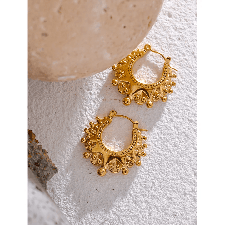 Serandara Gold Plated Earrings - Stellise