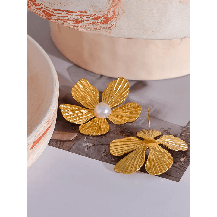 Auroraia Gold Plated Earrings - Stellise