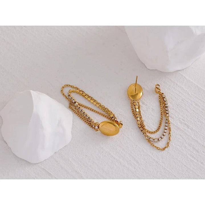 Nyssa Gold Plated Earrings - Stellise