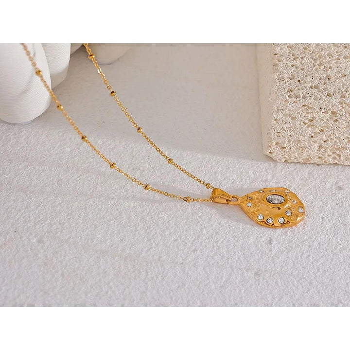 Poppy Gold Plated Necklace - Stellise