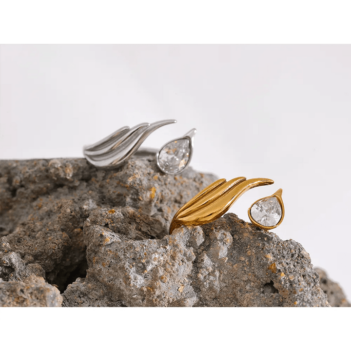 Ondalise Gold Plated Ring - Stellise