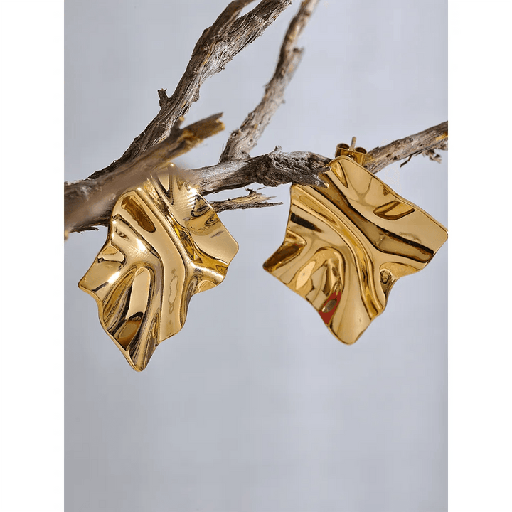 Eloria Gold Plated Earrings - Stellise