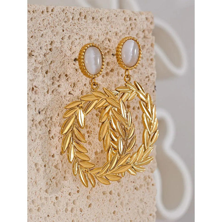 Serindra Gold Plated Earrings - Stellise