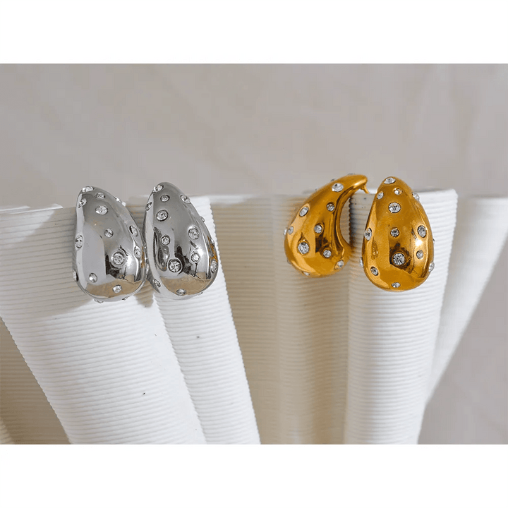 Elaraia Gold Plated Earrings - Stellise