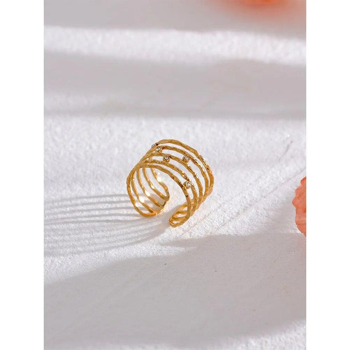 Calithra Gold Plated Ring - Stellise