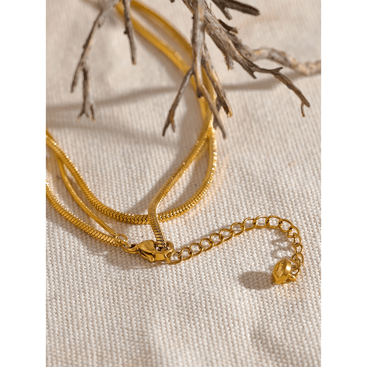 Millicent Gold Plated Necklace - Stellise