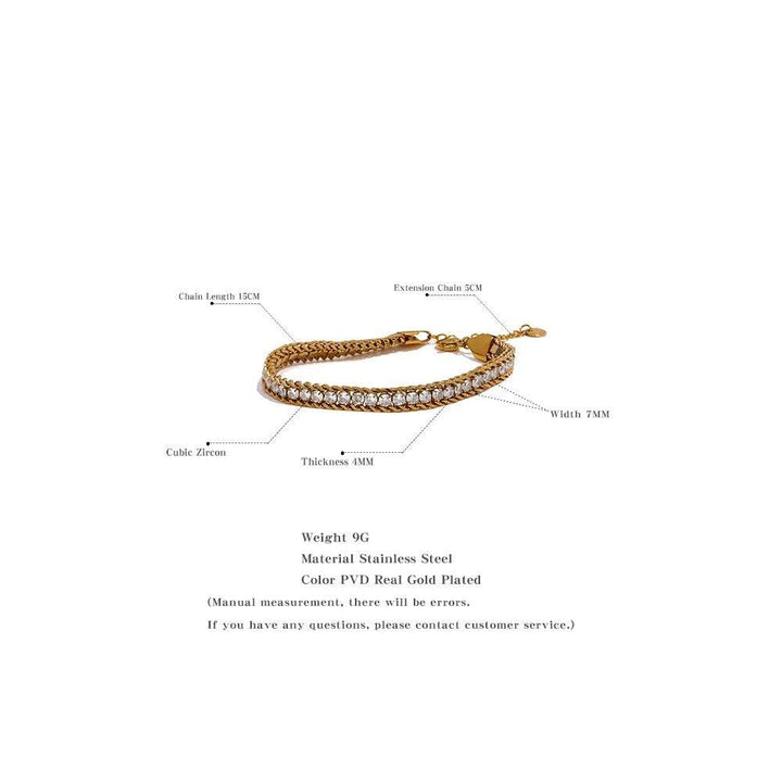 Elyssara Gold Plated Bracelet - Stellise