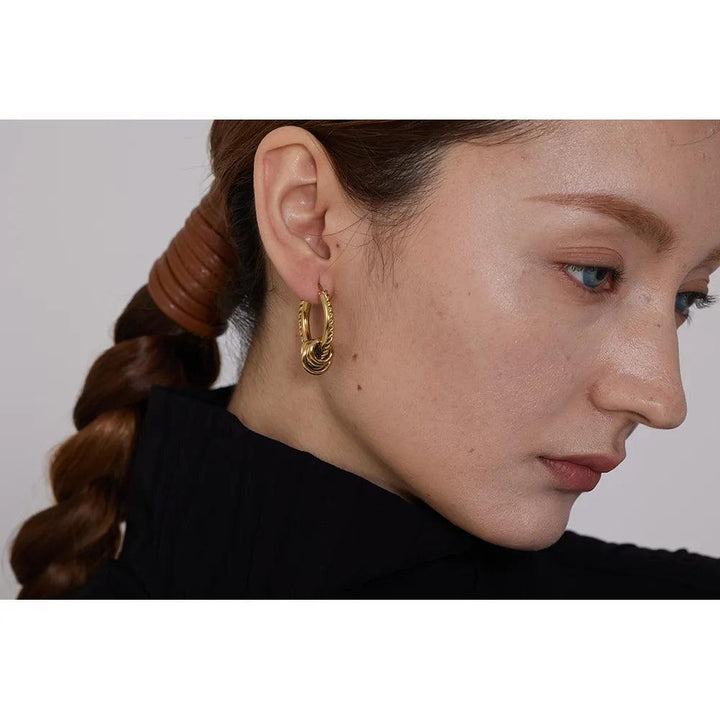 Ameliora Gold Plated Earrings - Stellise