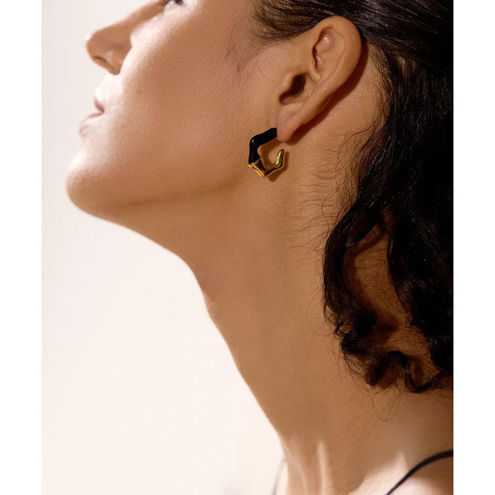 Celine Gold Plated Earrings - Stellise