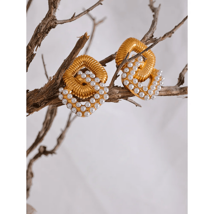 Lelia Gold Plated Earrings - Stellise