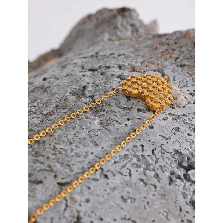 Gina Gold Plated Necklace - Stellise