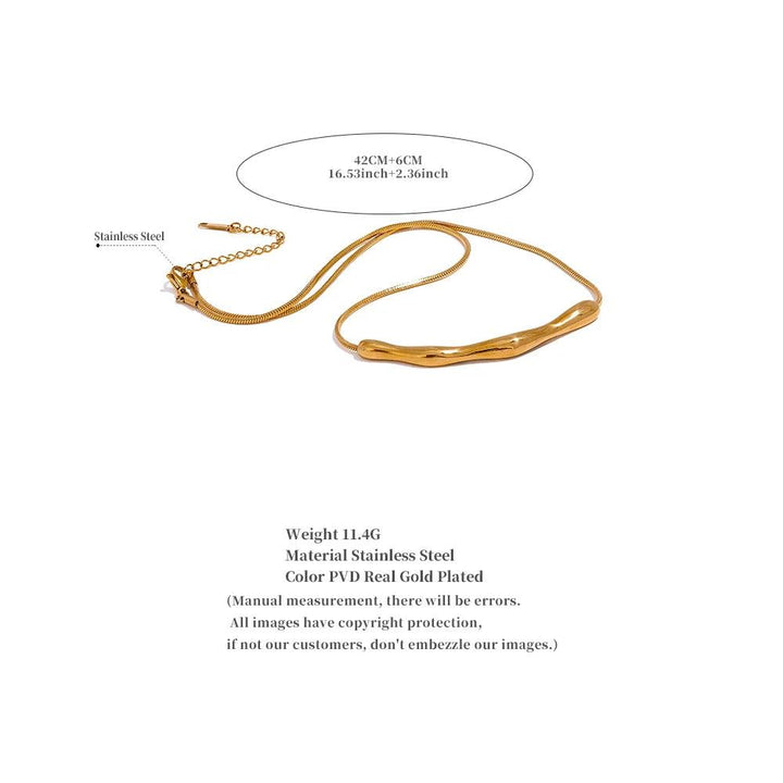 Calla Gold Plated Necklace - Stellise