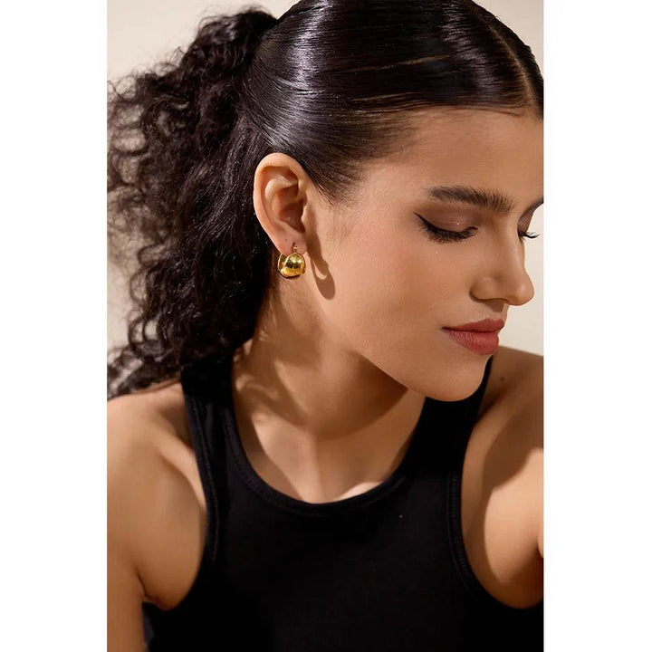 Marcelline Gold Plated Earrings - Stellise