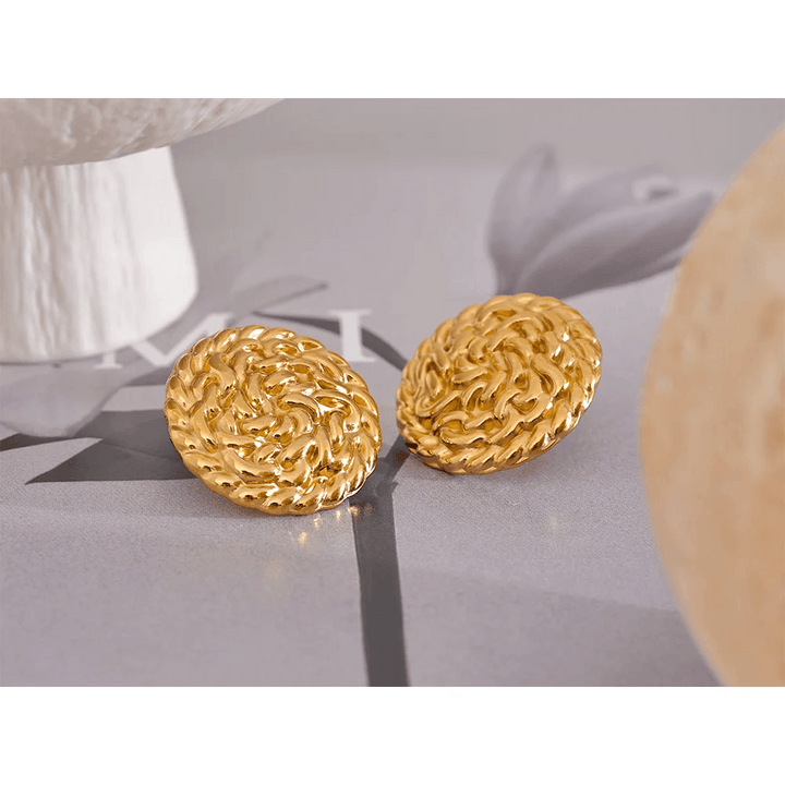 Aurielle Gold Plated Earrings - Stellise