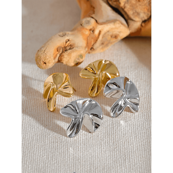 Evaleth Gold Plated Earrings - Stellise