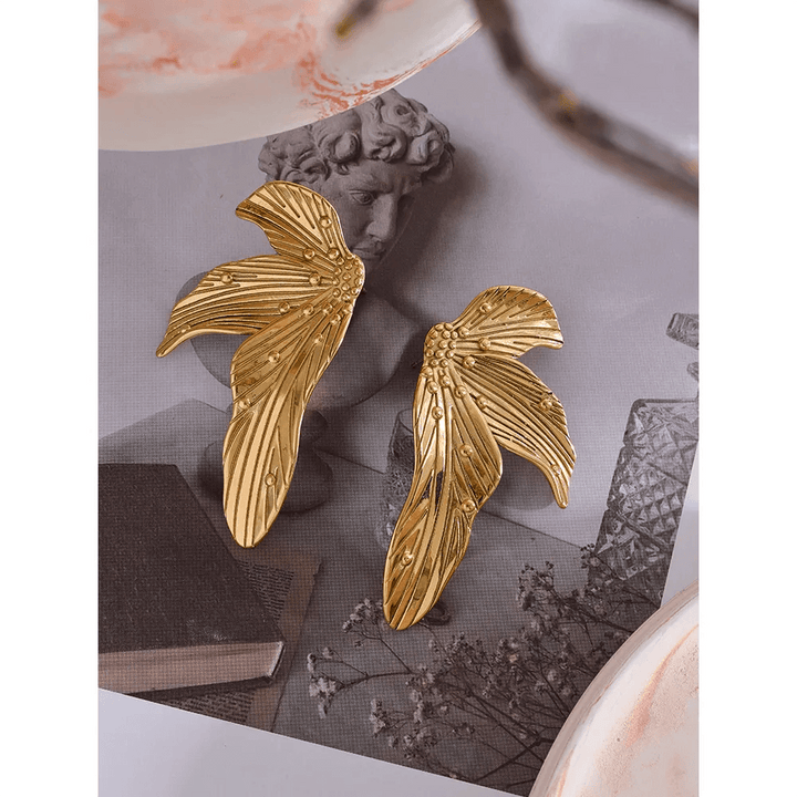 Avelara Gold Plated Earrings - Stellise