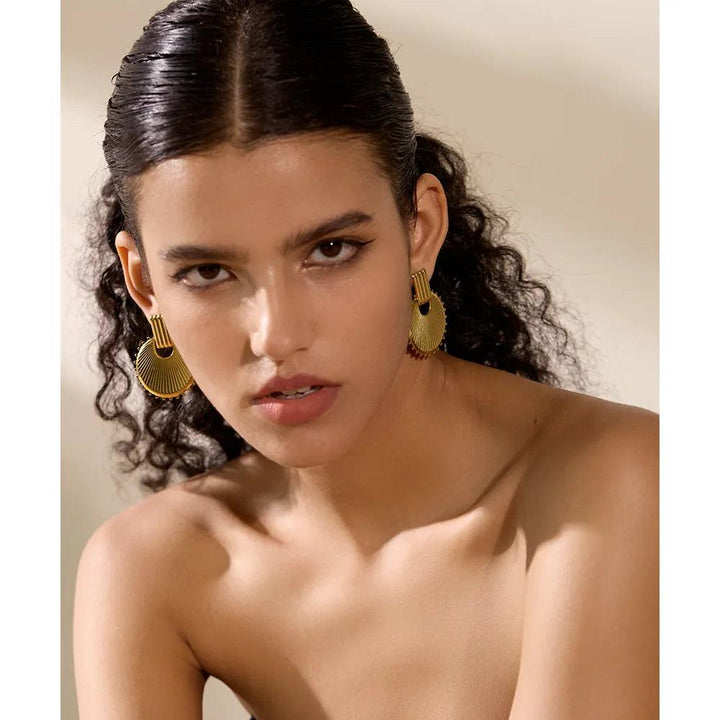 Seraphelle Gold Plated Earrings - Stellise