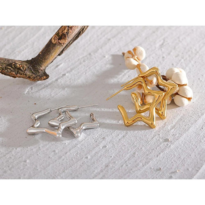 Lirael Gold Plated Earrings - Stellise