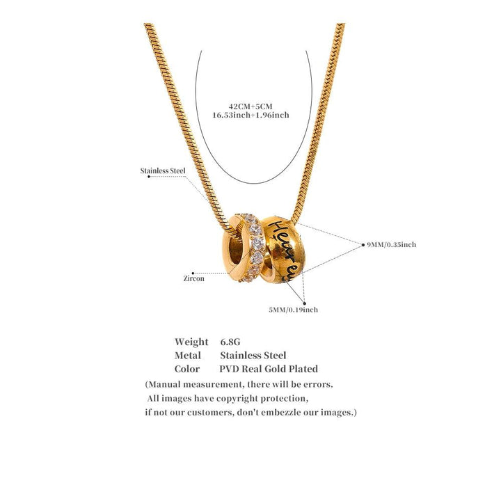 Julia Gold Plated Necklace - Stellise