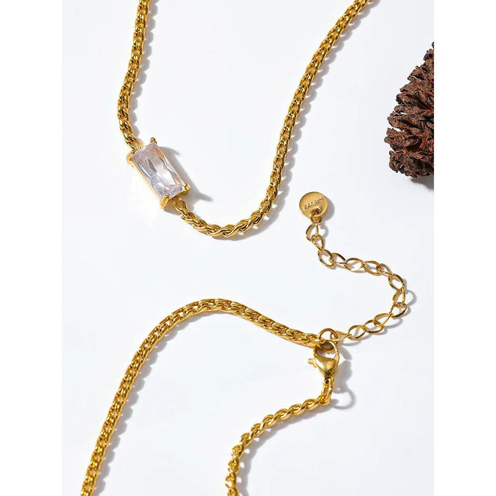 Gwendolyn Gold Plated Necklace - Stellise