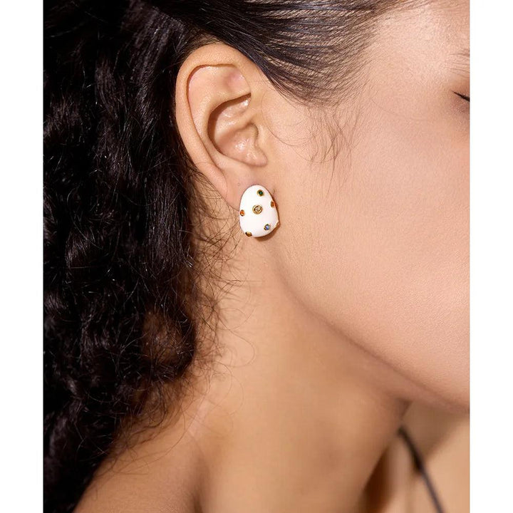 Marisette Gold Plated Earrings - Stellise