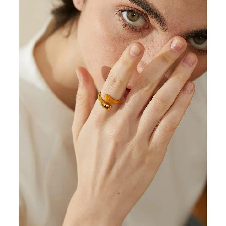 Evandora Gold Plated Ring - Stellise