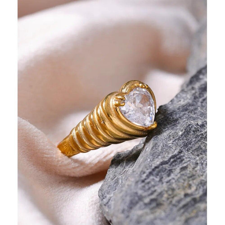 Calliphea Gold Plated Ring - Stellise