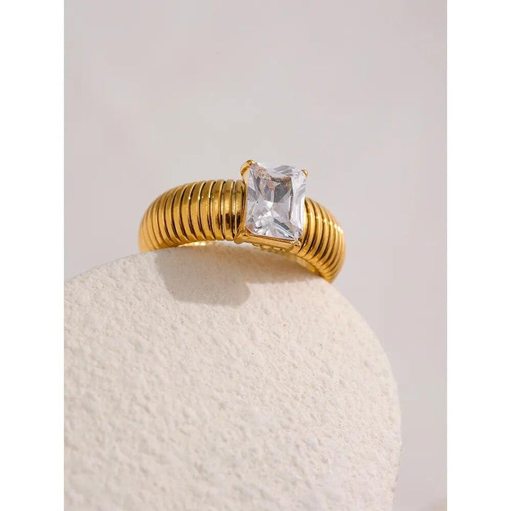 Elaraia Gold Plated Ring - Stellise