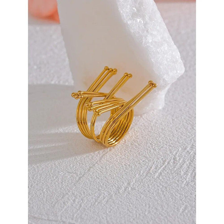 Caelara Gold Plated Ring - Stellise