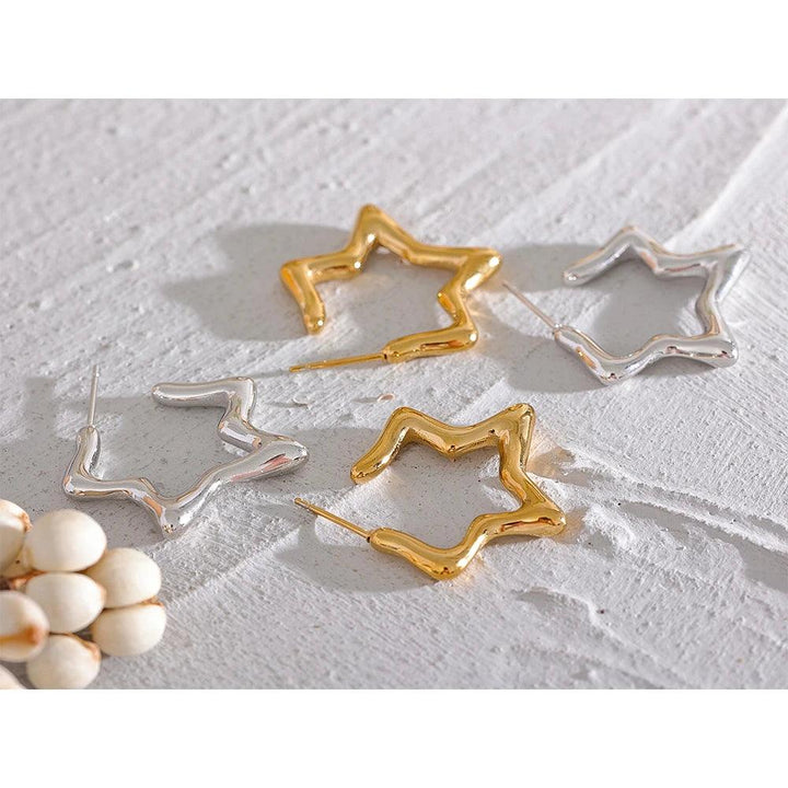 Lirael Gold Plated Earrings - Stellise