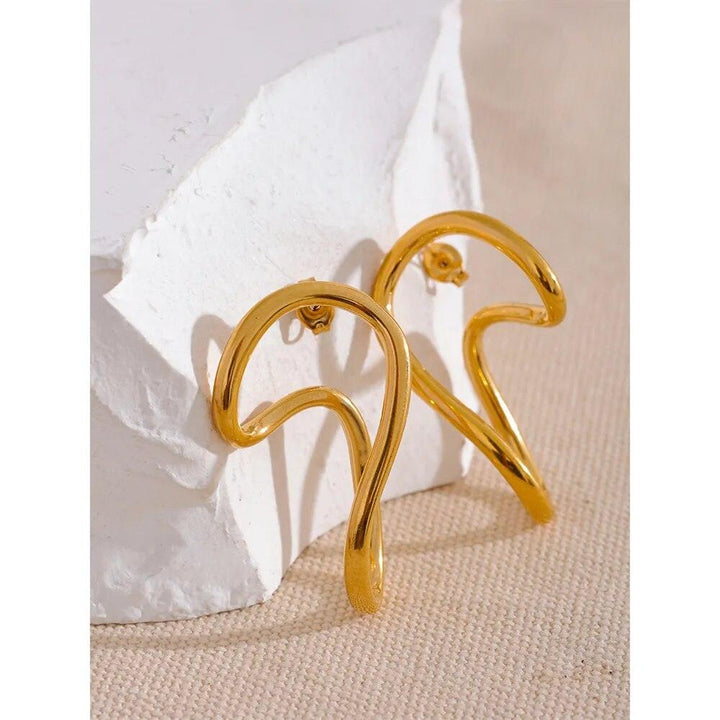 Lysandraia Gold Plated Earrings - Stellise