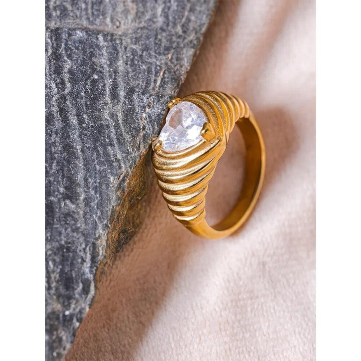 Calliphea Gold Plated Ring - Stellise