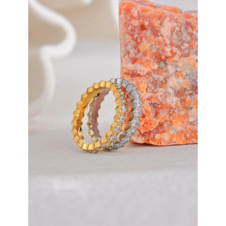 Elian Gold Plated Ring - Stellise