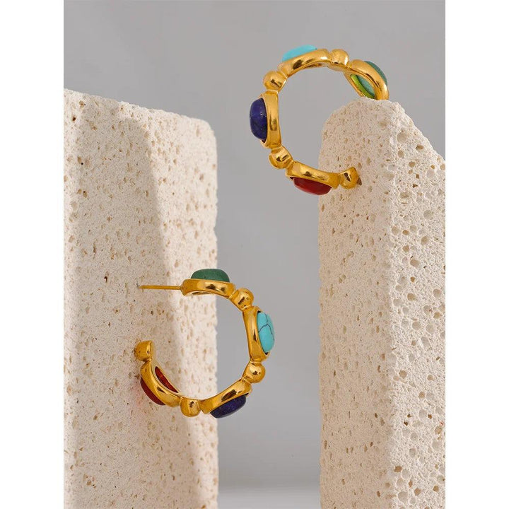 Serenova Gold Plated Earrings - Stellise