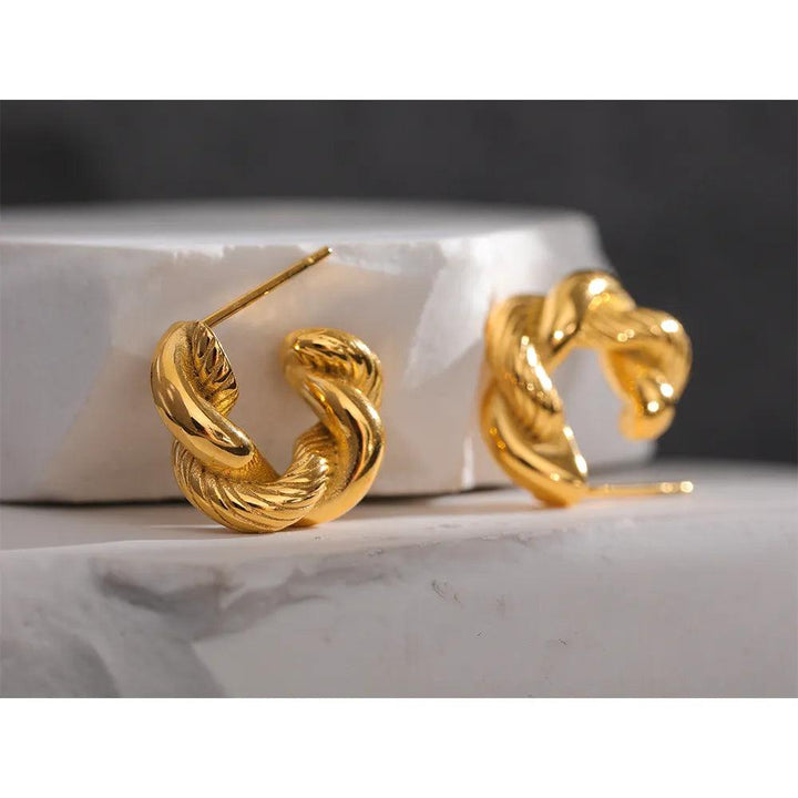 Zenobia Gold Plated Earrings - Stellise