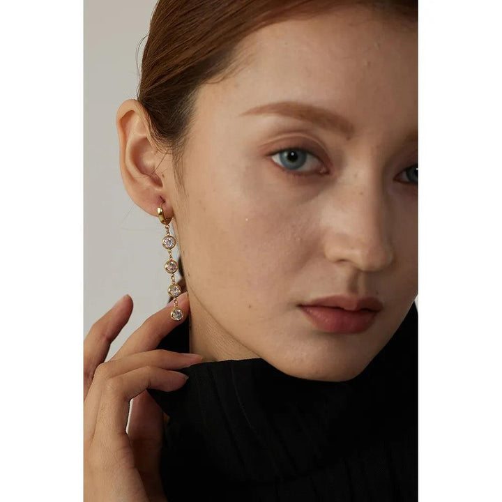 Elysande Gold Plated Earrings - Stellise